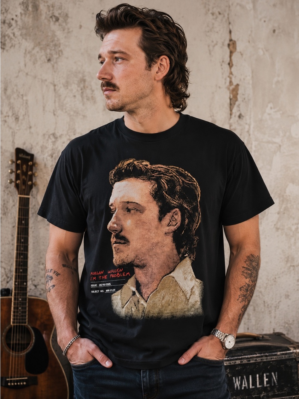 Morgan Wallen I’m The Problem Black Graphic Tee Country Music Concert Shirt